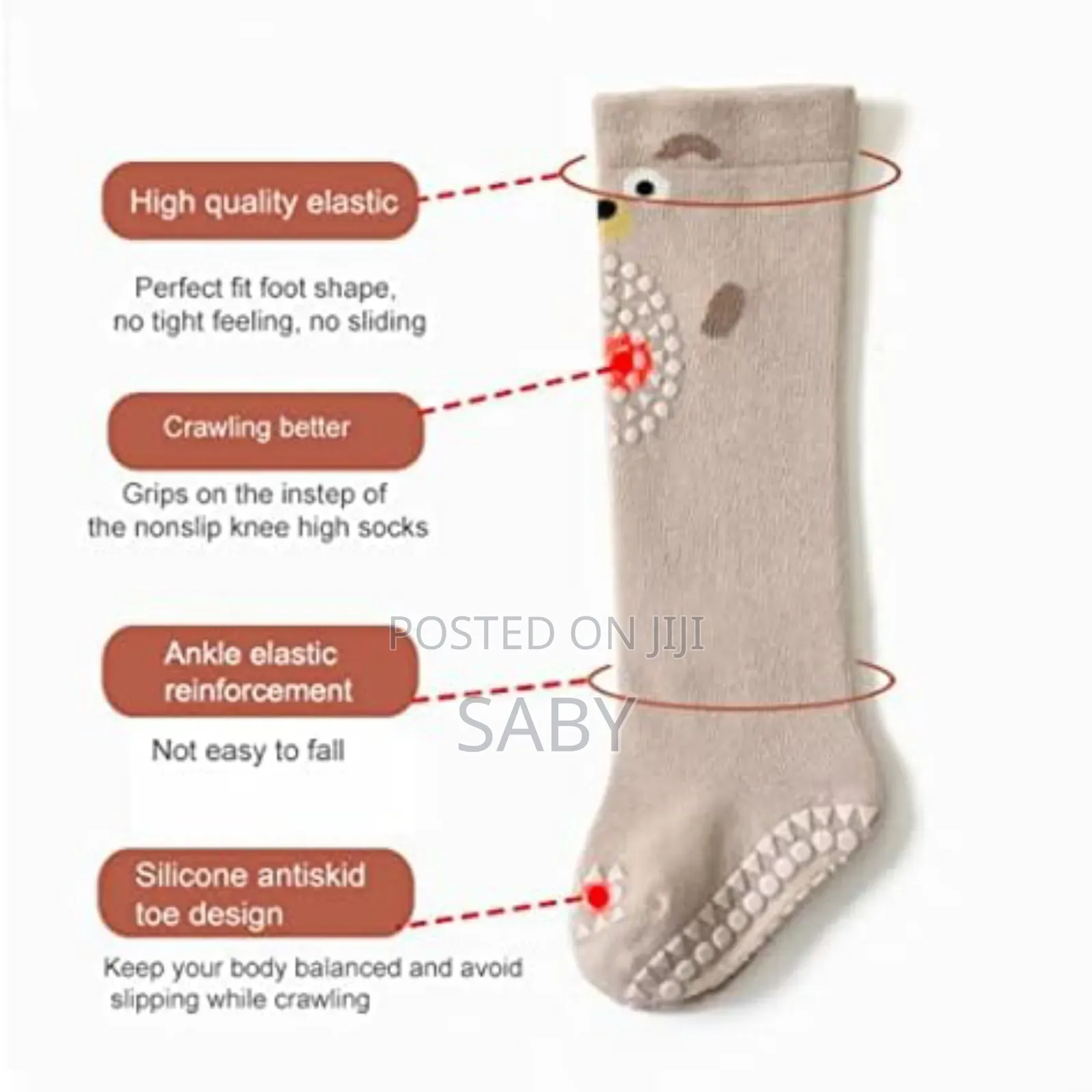 Anti Slip Socks Baby Crawling | Knee Pads