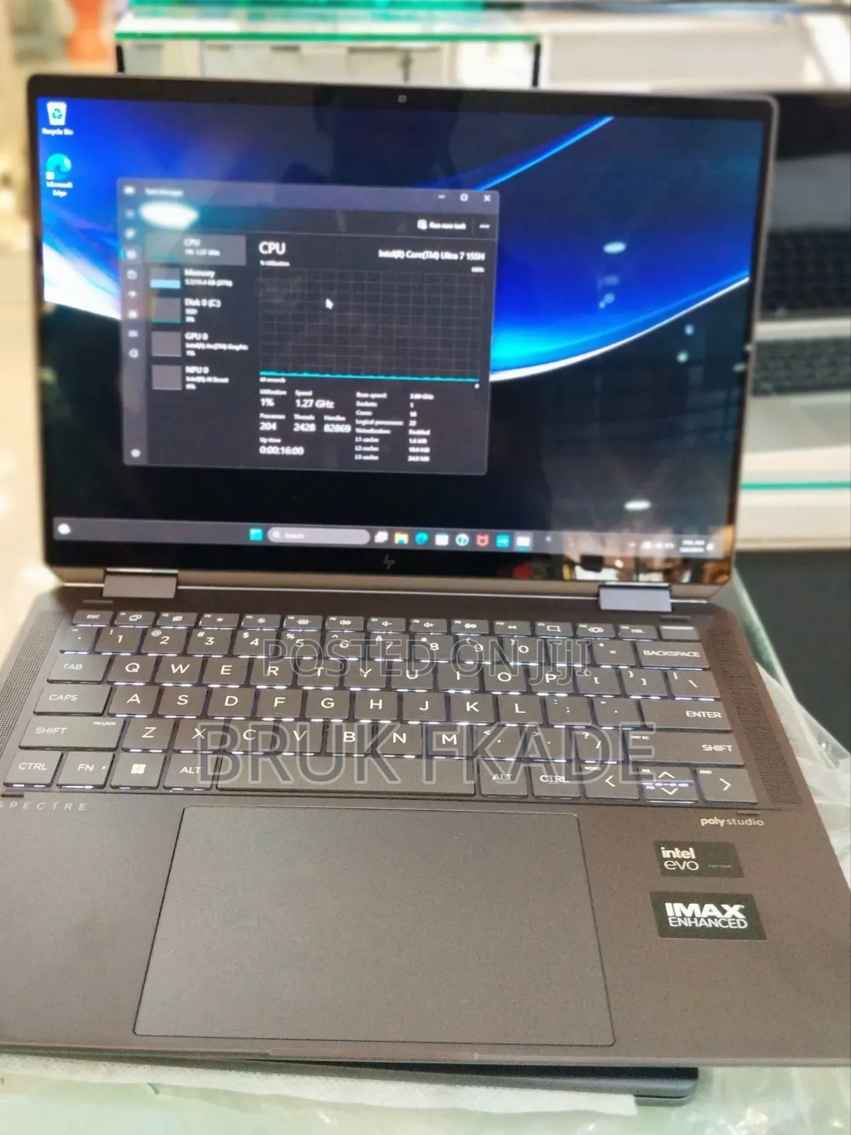 New Laptop HP Spectre X360 16GB Intel Core Ultra 7 SSD 1T