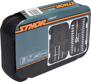 Sthor 58640 38-Piece 1/4" Socket Set.