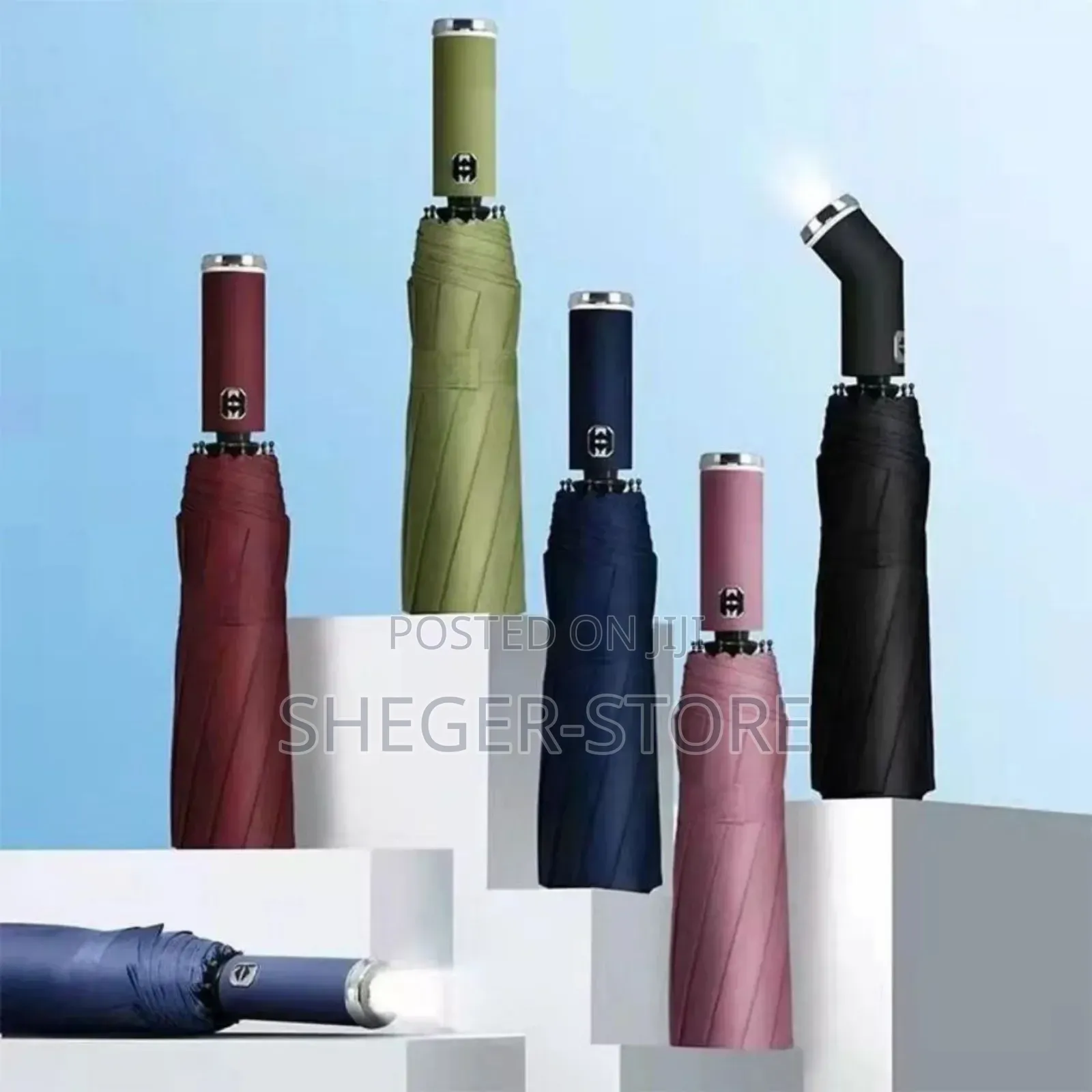 Brand New Automatic Led Flashlight Umbrella