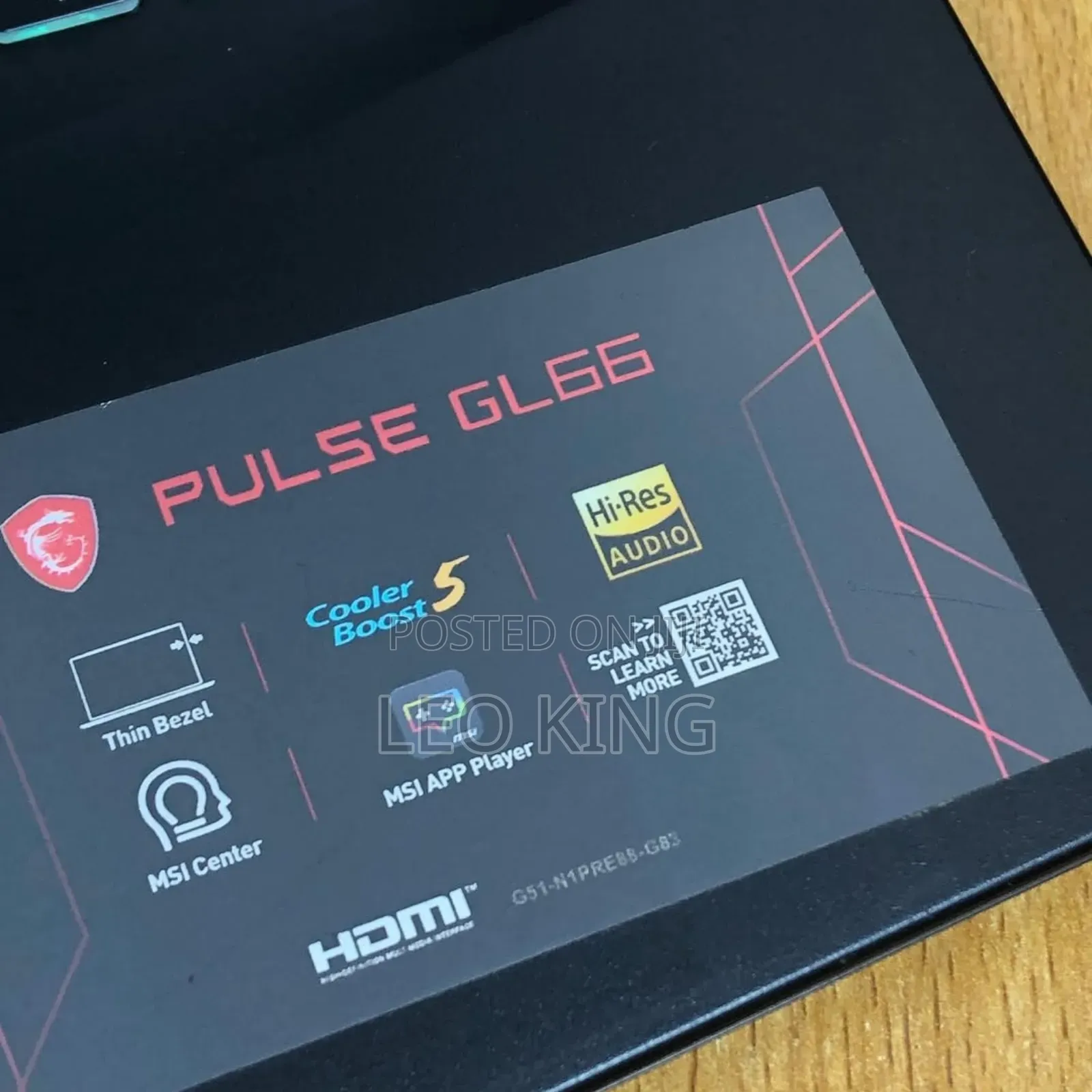 New Laptop MSI Pulse GL66 16GB Nvidia SSD 512GB