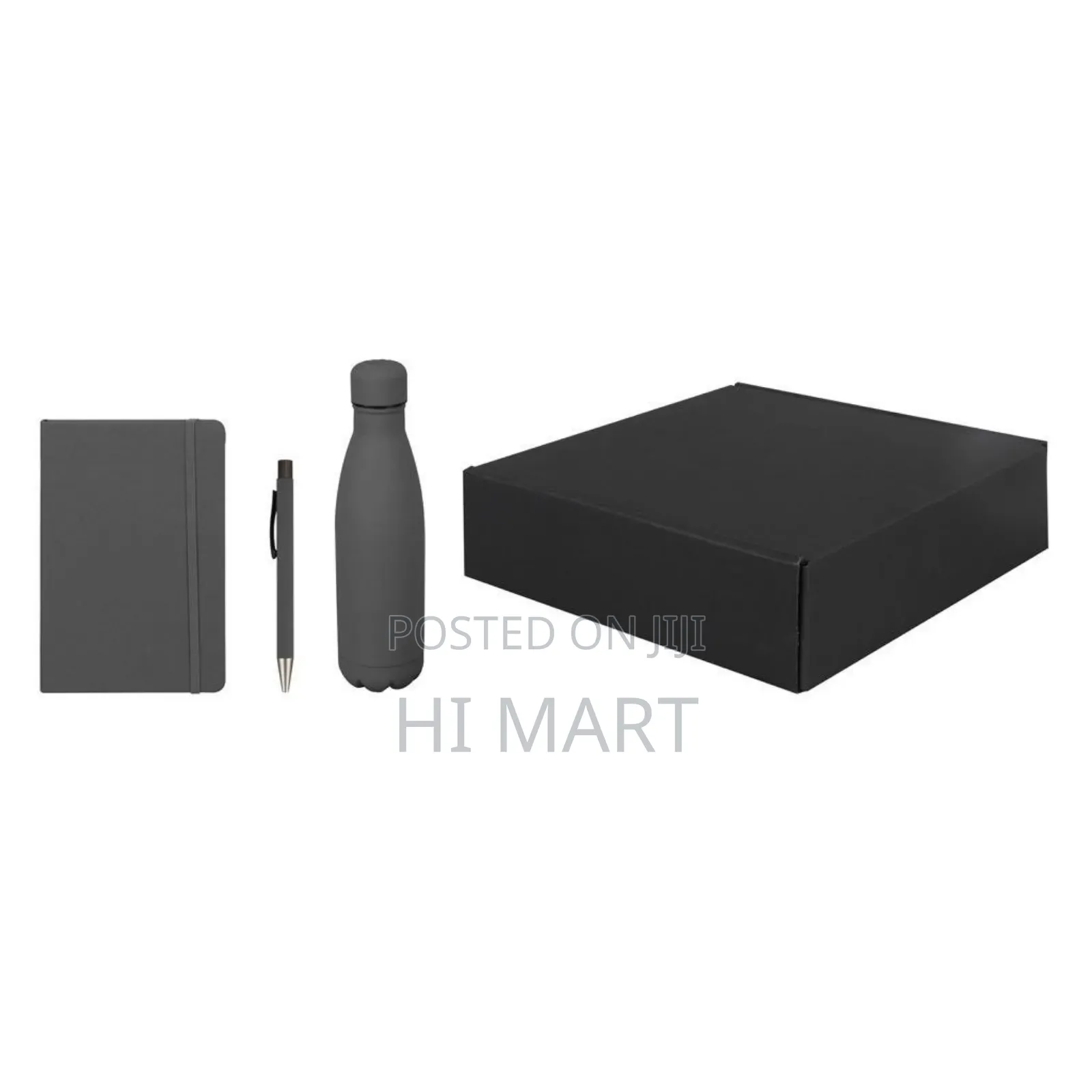 Giftology Set of Stainless Steel Bottle Pen and Notebook