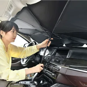 Foldable Car Sunshade Umbrella የመኪና ፀሀይ መከላከያ