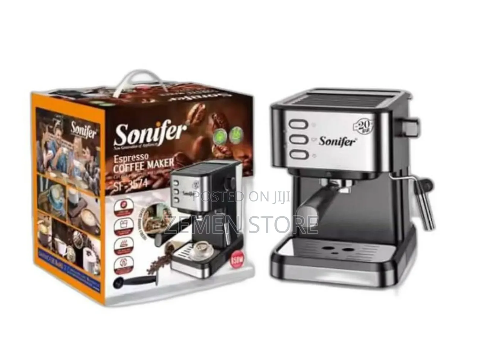 Sonifer Espresso Coffee Maker - 20 Bar Pressure ያለው ምርጥ የቡና ማሽን