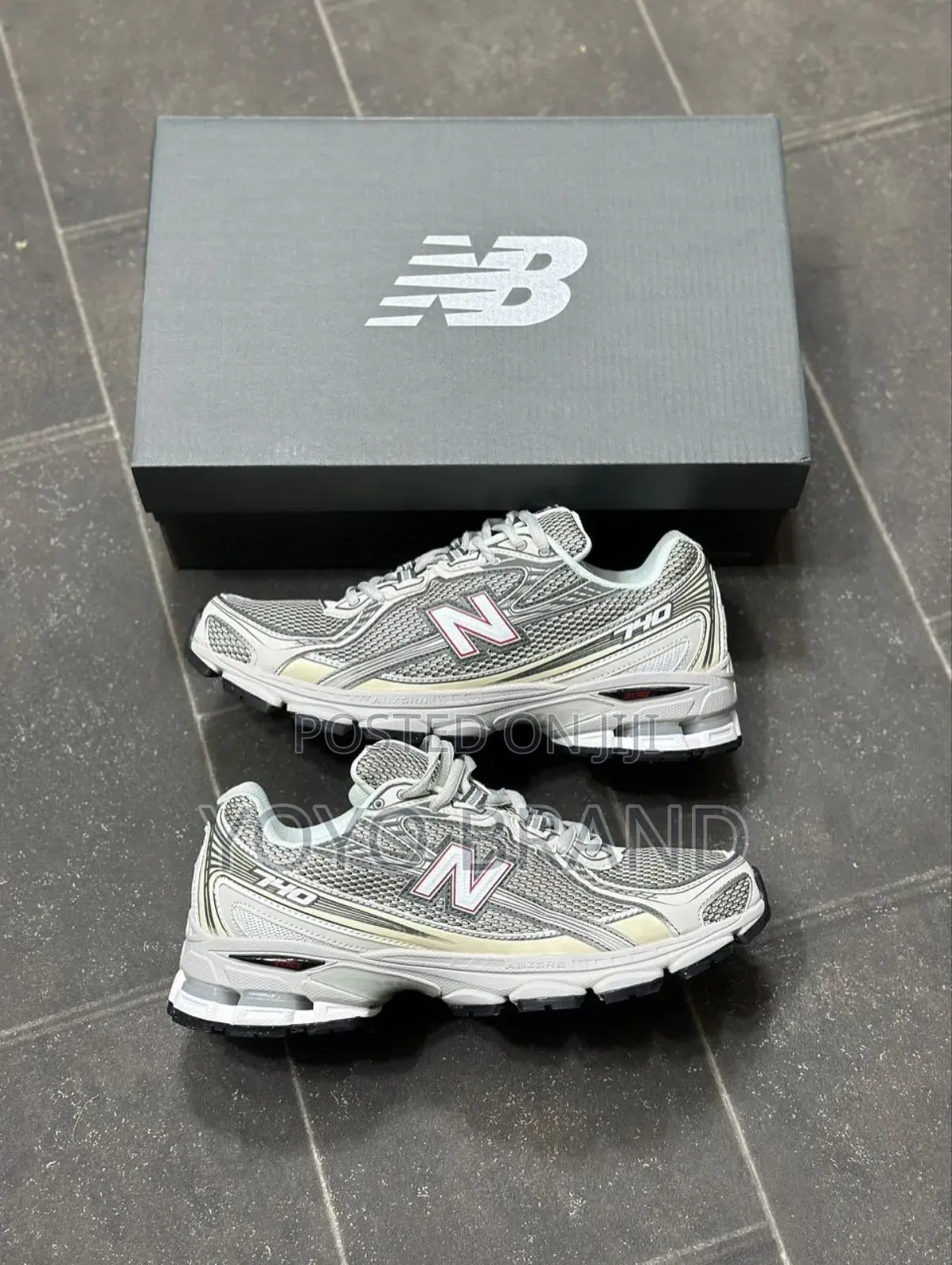 New Balance 740 Vintage Grey Blue Fashion Sneaker