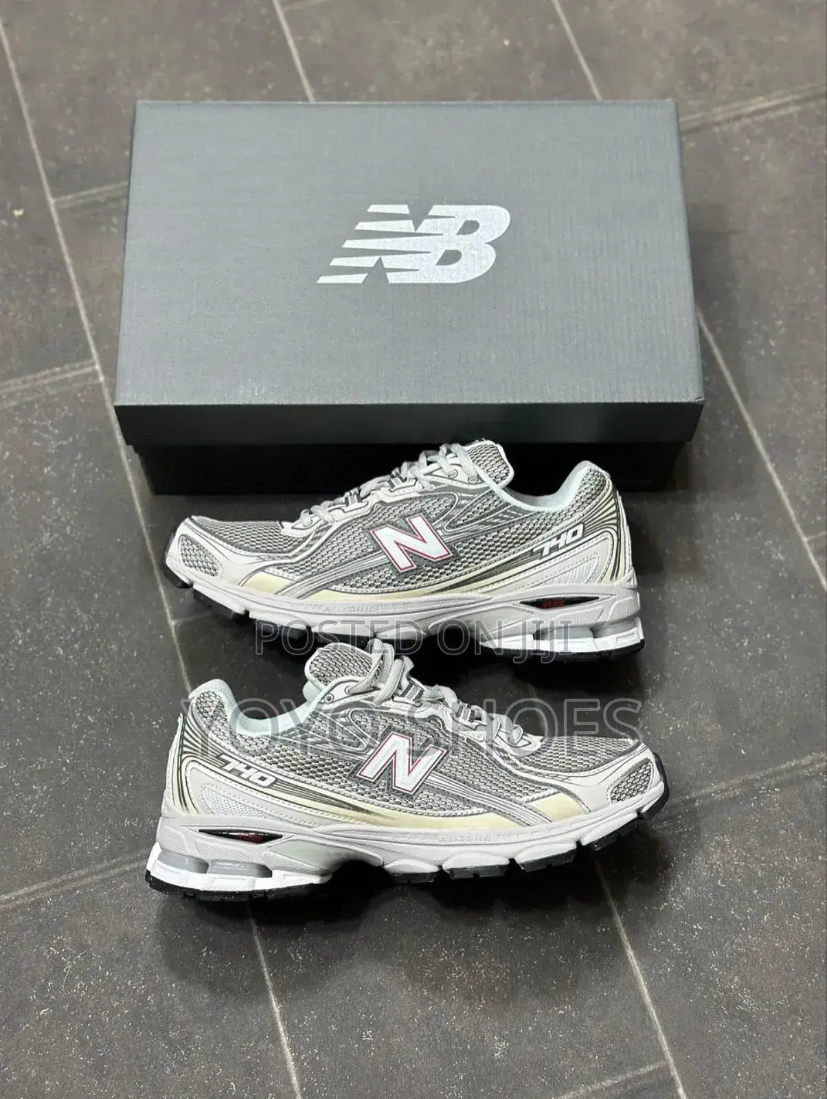New Balance 740 Vintage Grey Blue Fashion Sneaker