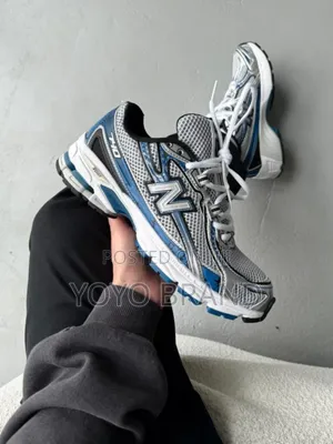 New Balance 740 White Blue Metallic Finish Fashion Sneaker