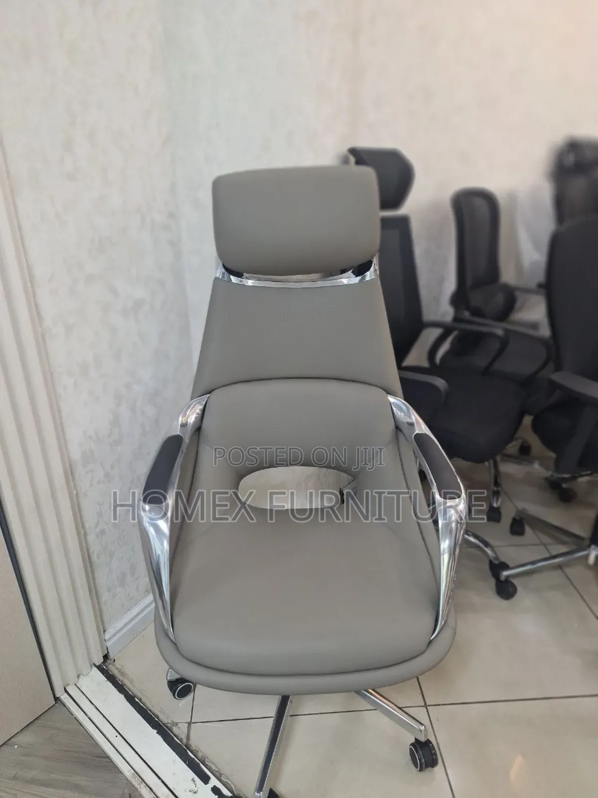 Office Secretarial (Staff) Leather Chair