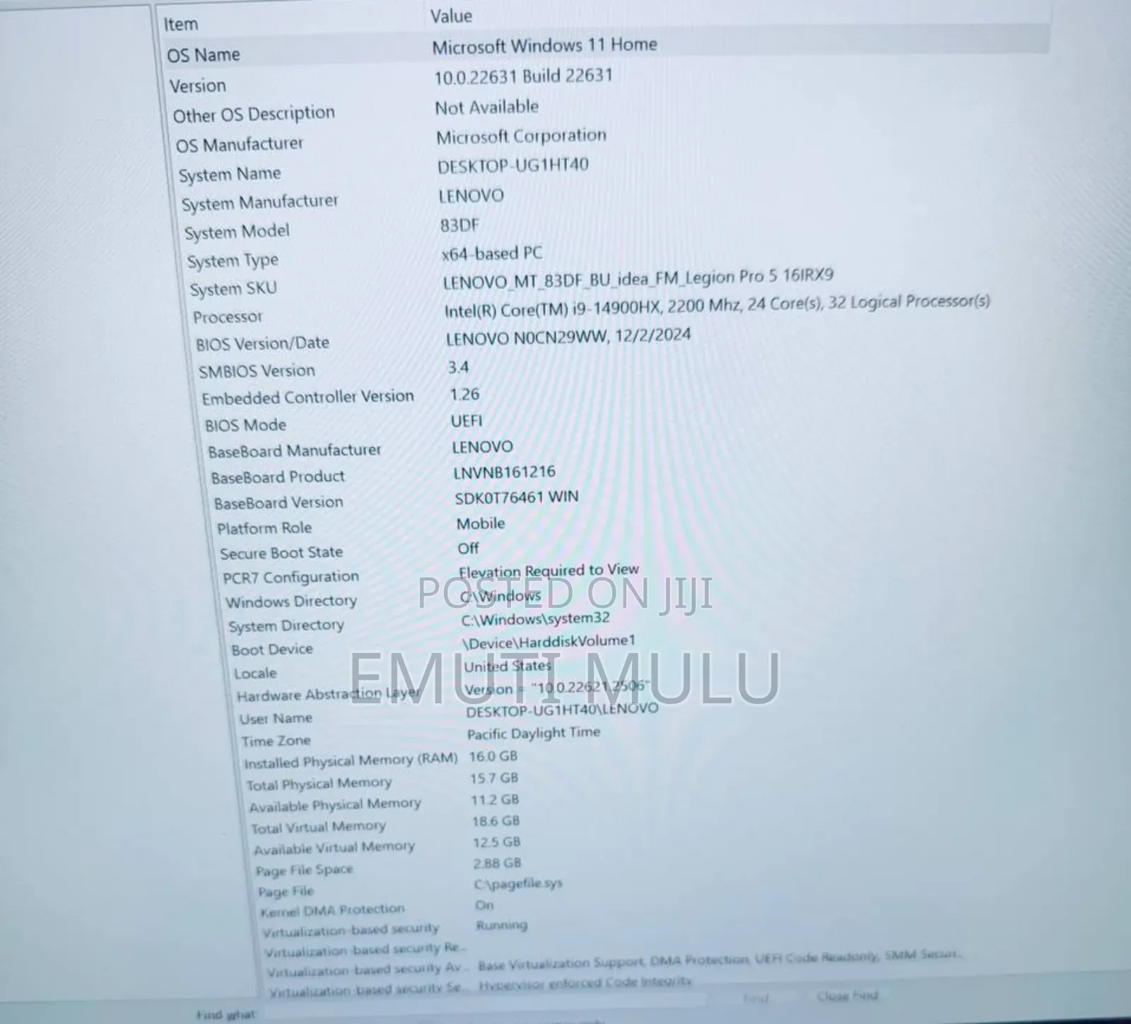 New Laptop Lenovo Legion 5 16GB Intel Core I9 SSD 1T