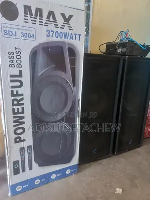 ስፒከር ኪራይ ለምርቃት ለልደት ለተለያዩ ዝግጅቶች With 2 Mic Speaker Rent