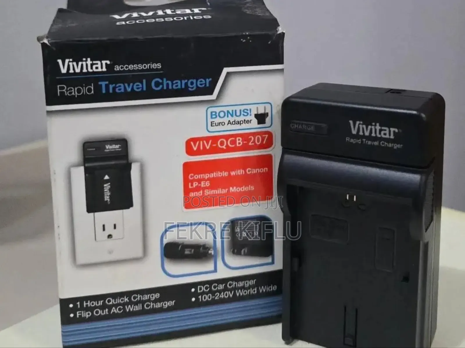 Vivitar Charger Lp-E6 Canon Battery