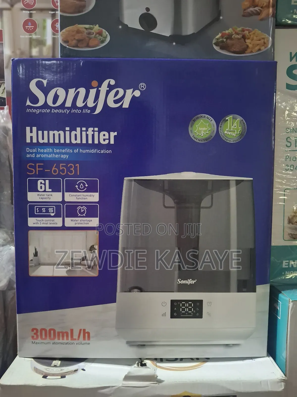 Sonifer Humidifier -6 Liter Water Tanker