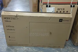 Infinix 43” Smart Android Tv – Frameless Design | New | Smooth