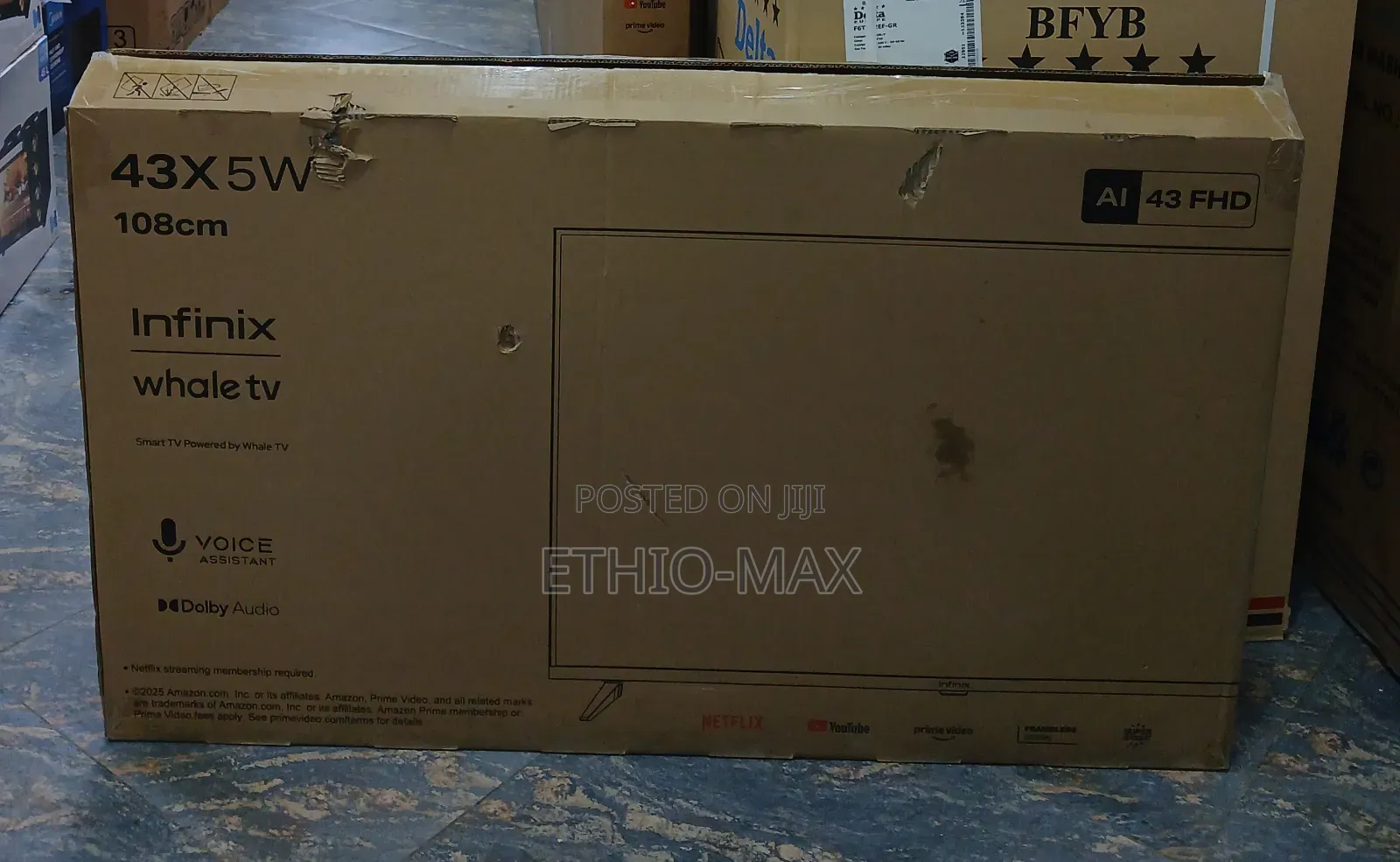 Infinix 43” Smart Android Tv – Frameless Design | New | Smooth