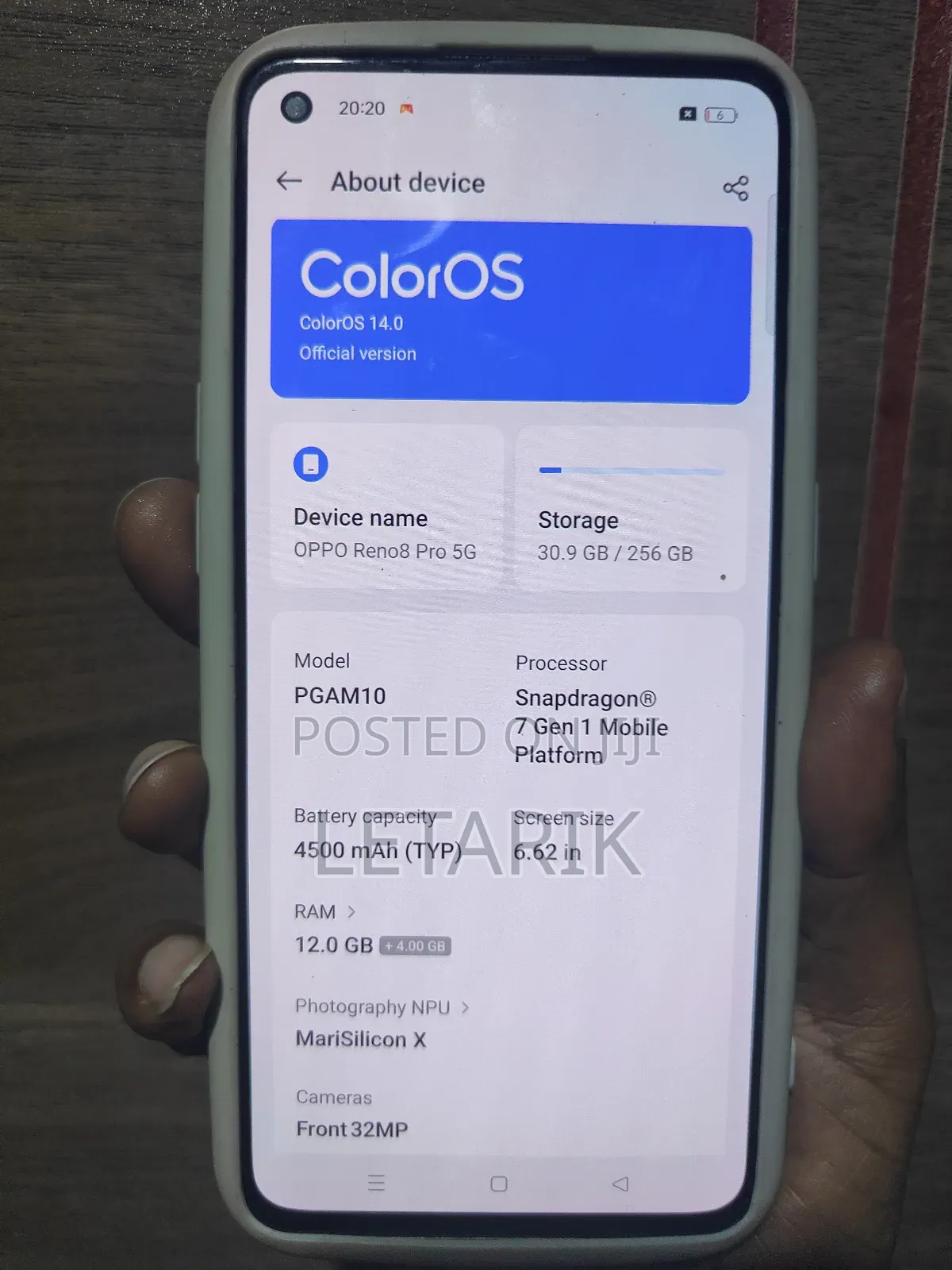 Oppo Reno8 Pro 256 GB Gold