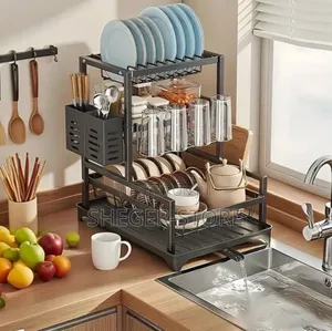 High Class Design 3 Tier Dish Drainer Rack