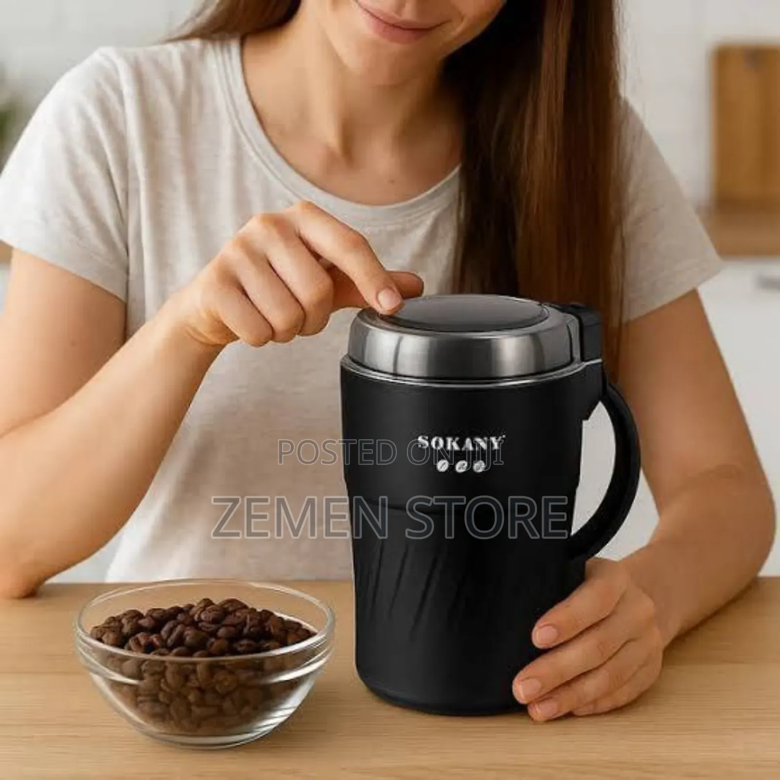 Sokany 500g Electric Grinder - 500 ግራም የሚፈጭ ዘመናዊ የቡናና የቅመም መፍጫ