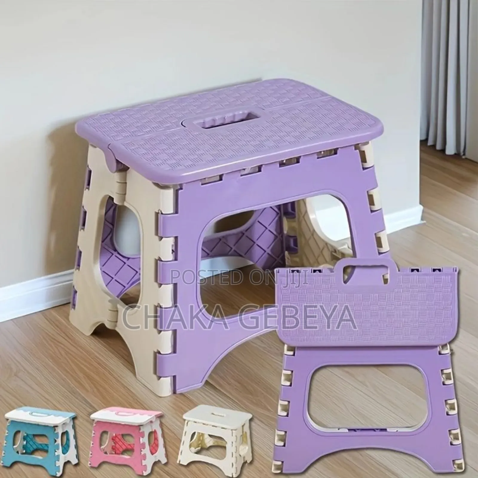 Foldable Portable Stool - Lightweight, Strong, Easy to Carry Anywhere