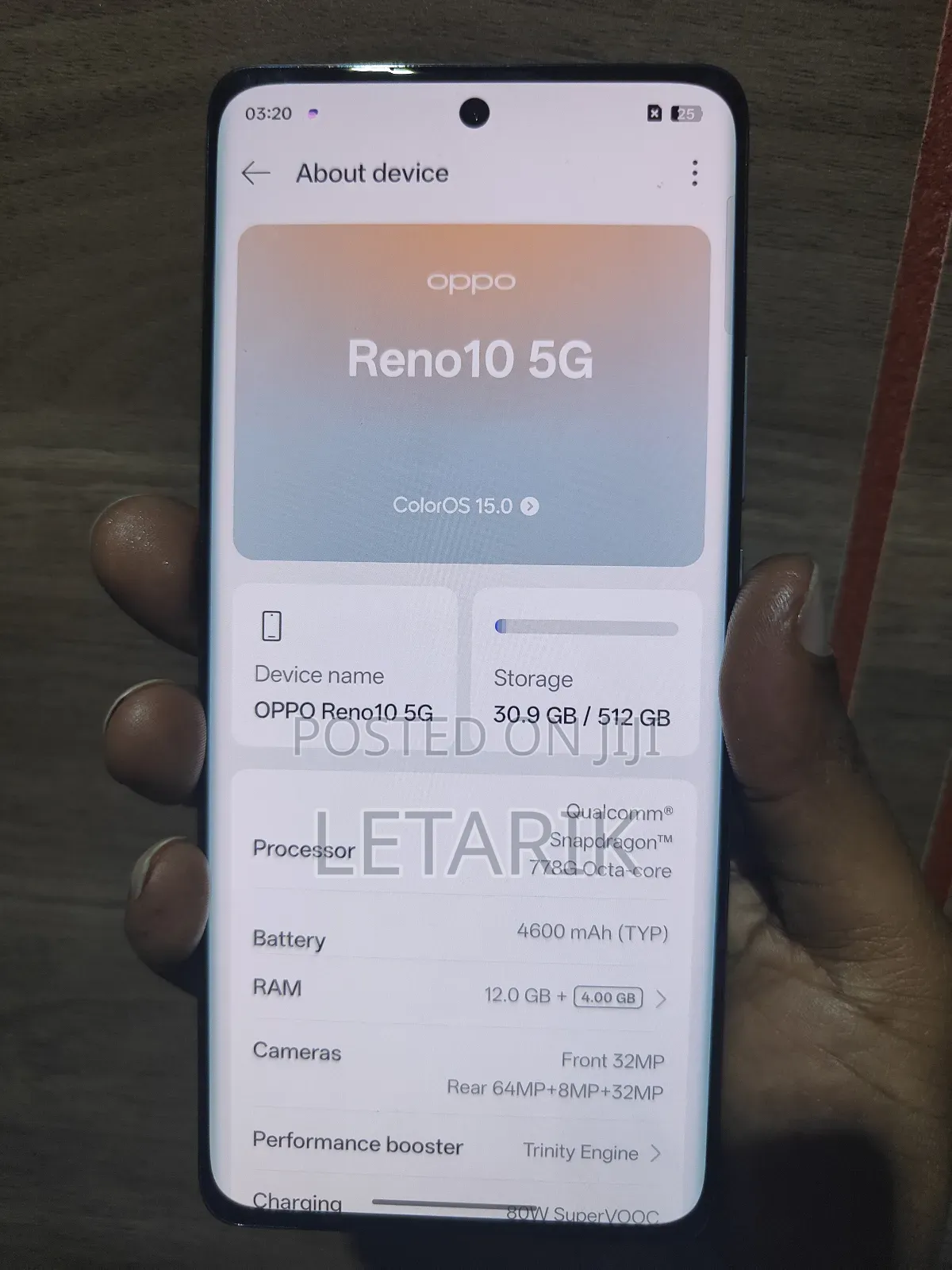 Oppo Reno 10 5G 256 GB Black