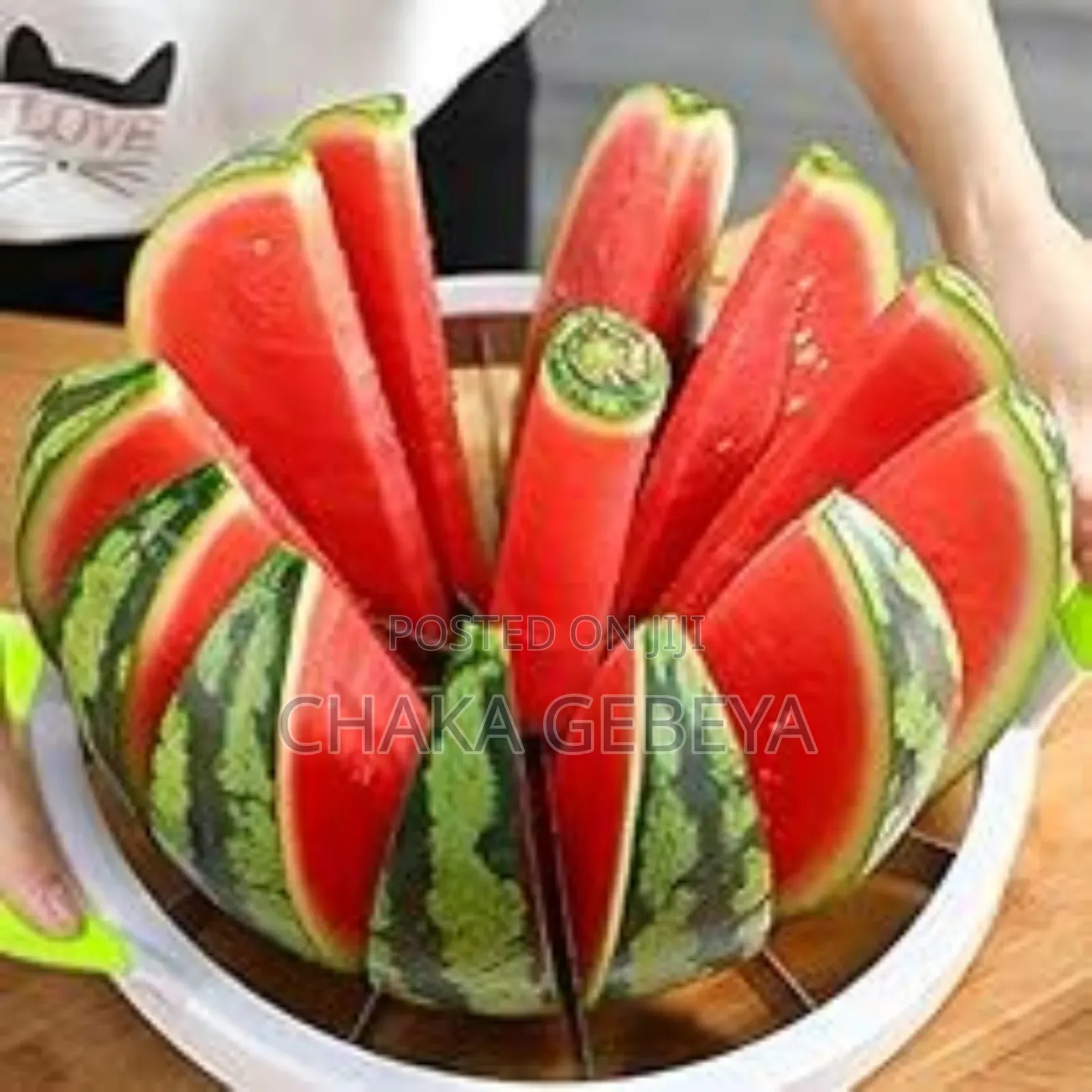 Multi-Blade Fruit Cutter - Uniform Slices for Pineapple,Melon,Cucumber