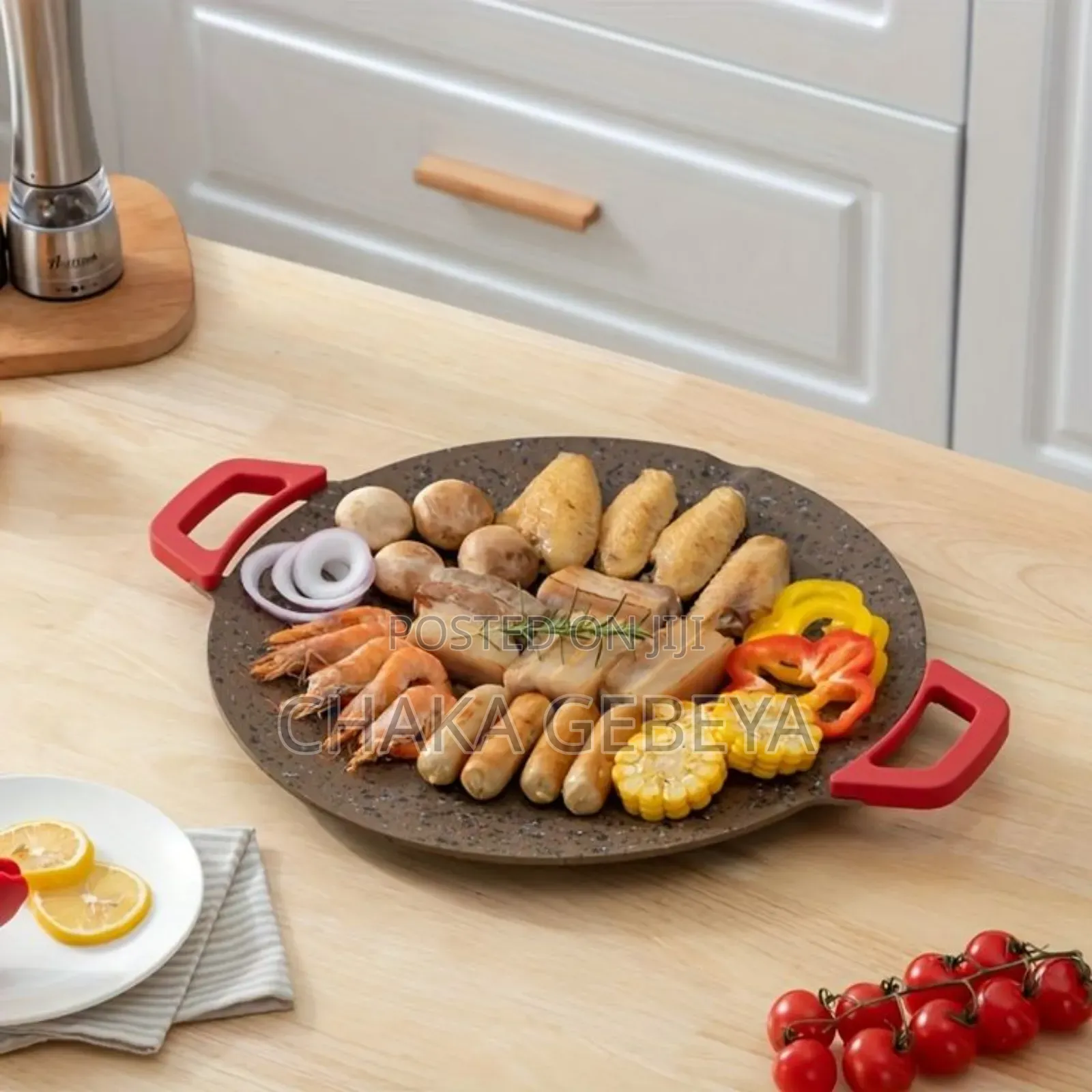 Electric Metal Mitad/Griddle 1800w - Adjustable Temperature,
