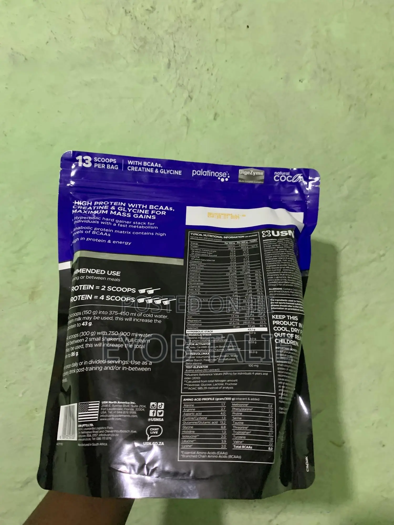 Hyperbolic Protein Powder