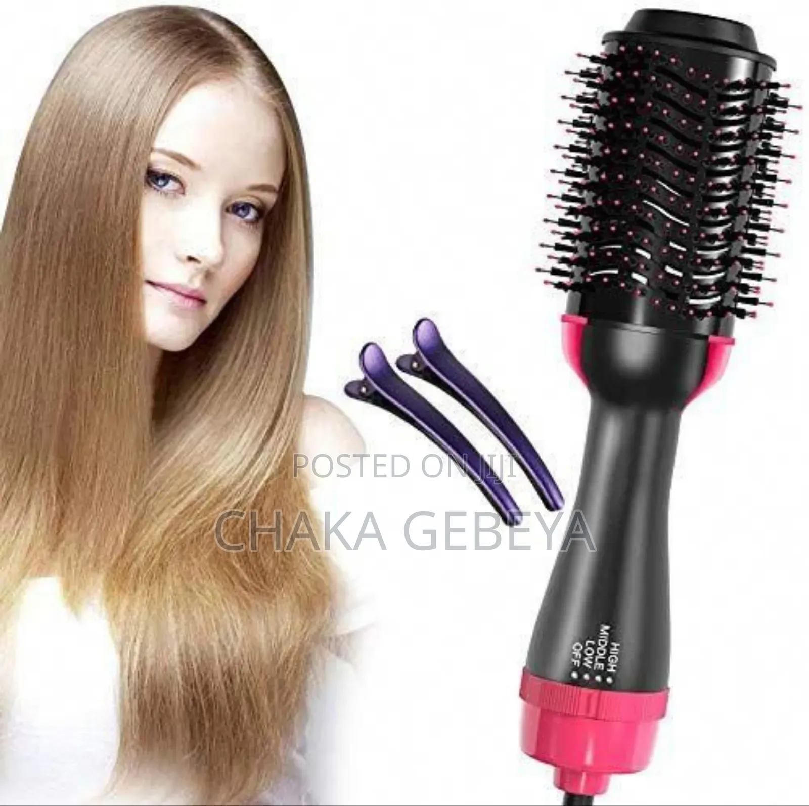 3-in-1 Hot Air Hair Brush | Dry, Curl Straighten