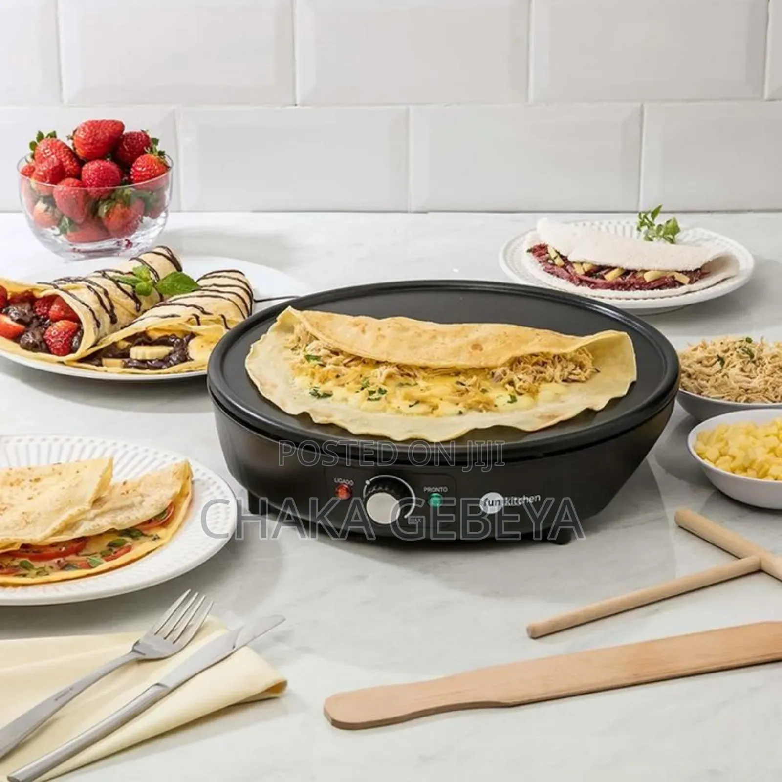 Commercial Grade Electric Crepe Machine for Home Business