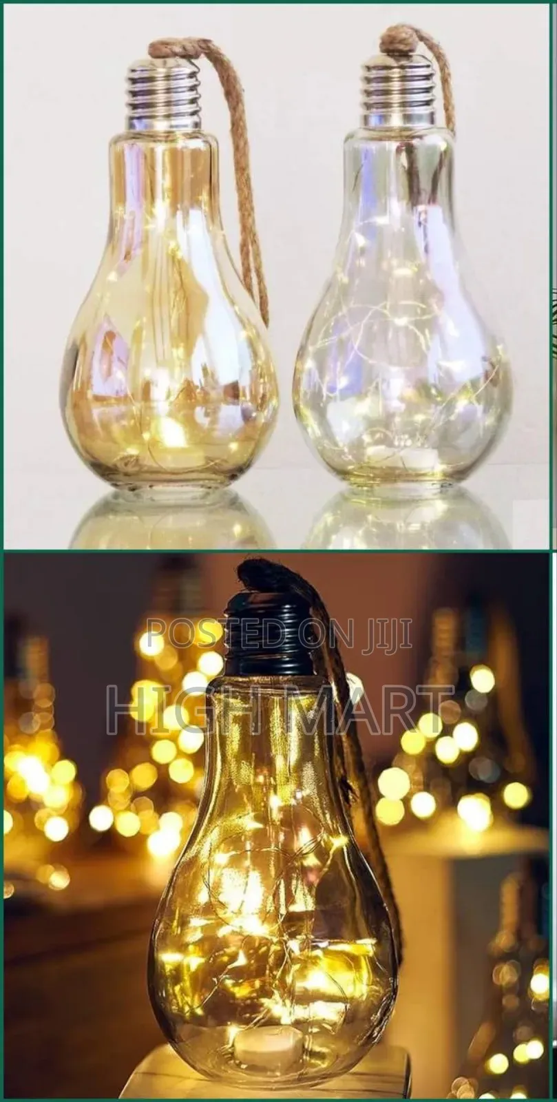 Hanging Bulb With Fairy Light