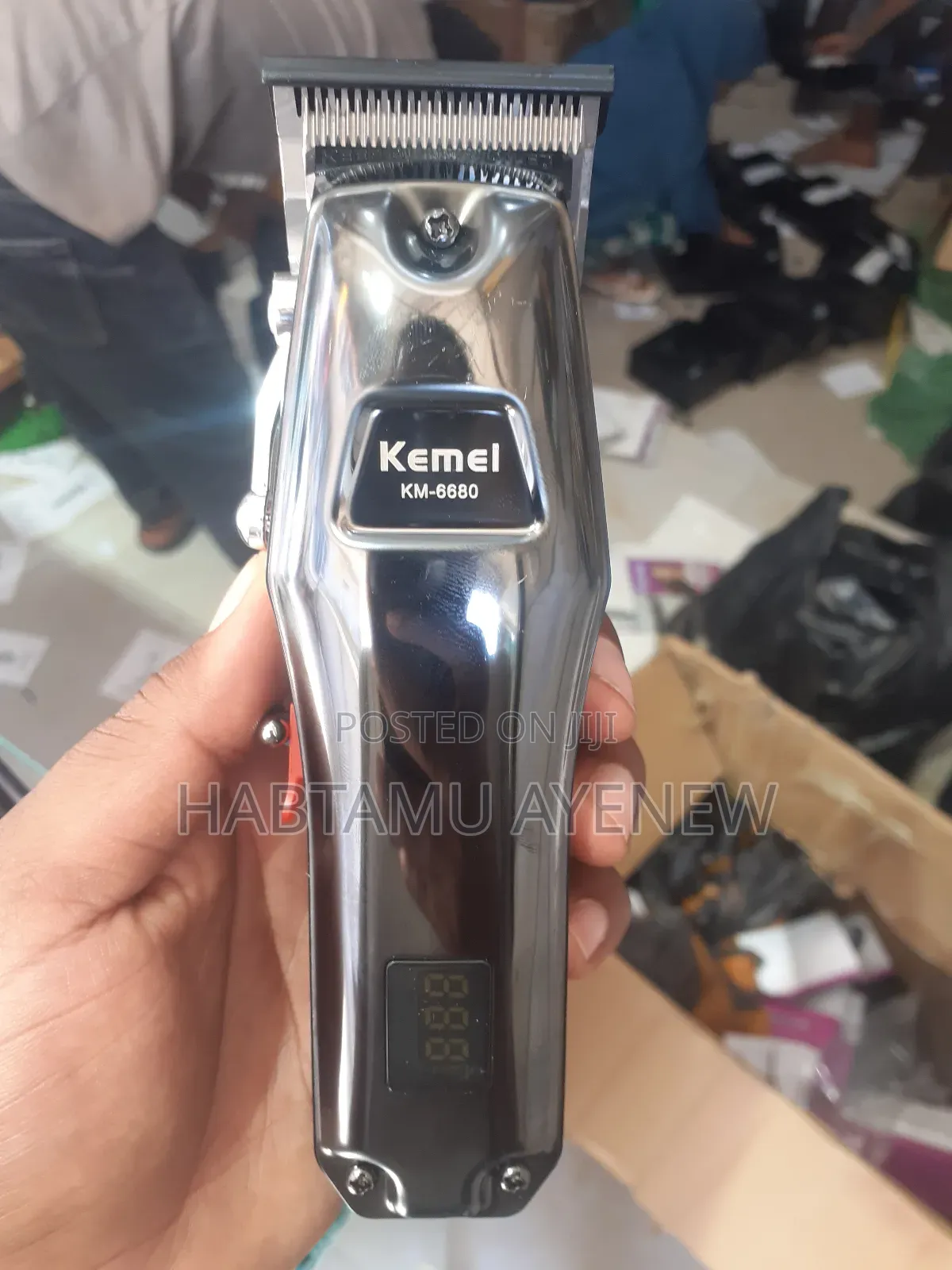 ኬሚ ኪሚ የፀጉር ማስተካከያ Kemei Hair Clipper Trimmer