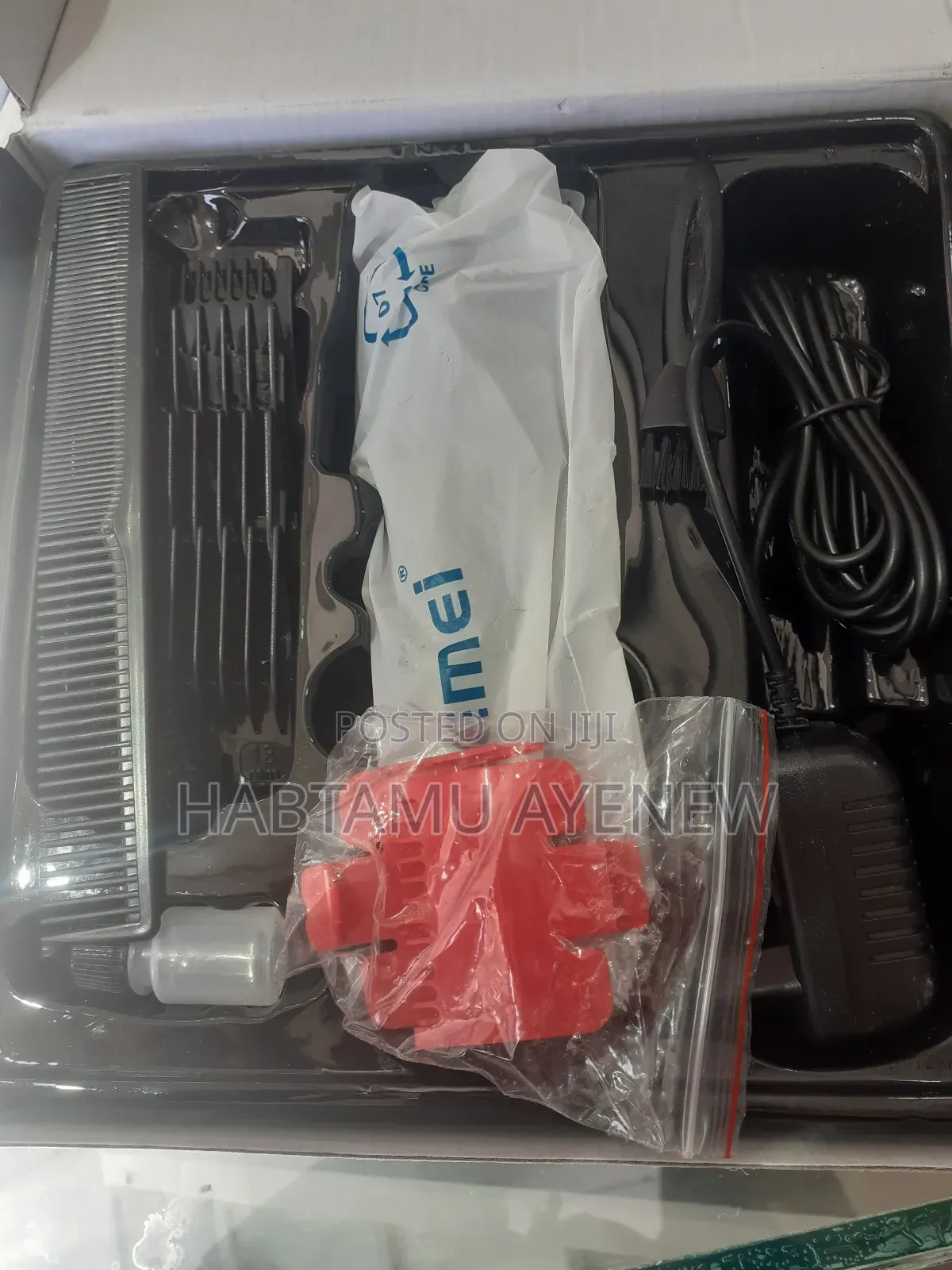 ኬሚ ኪሚ የፀጉር ማስተካከያ Kemei Hair Clipper Trimmer