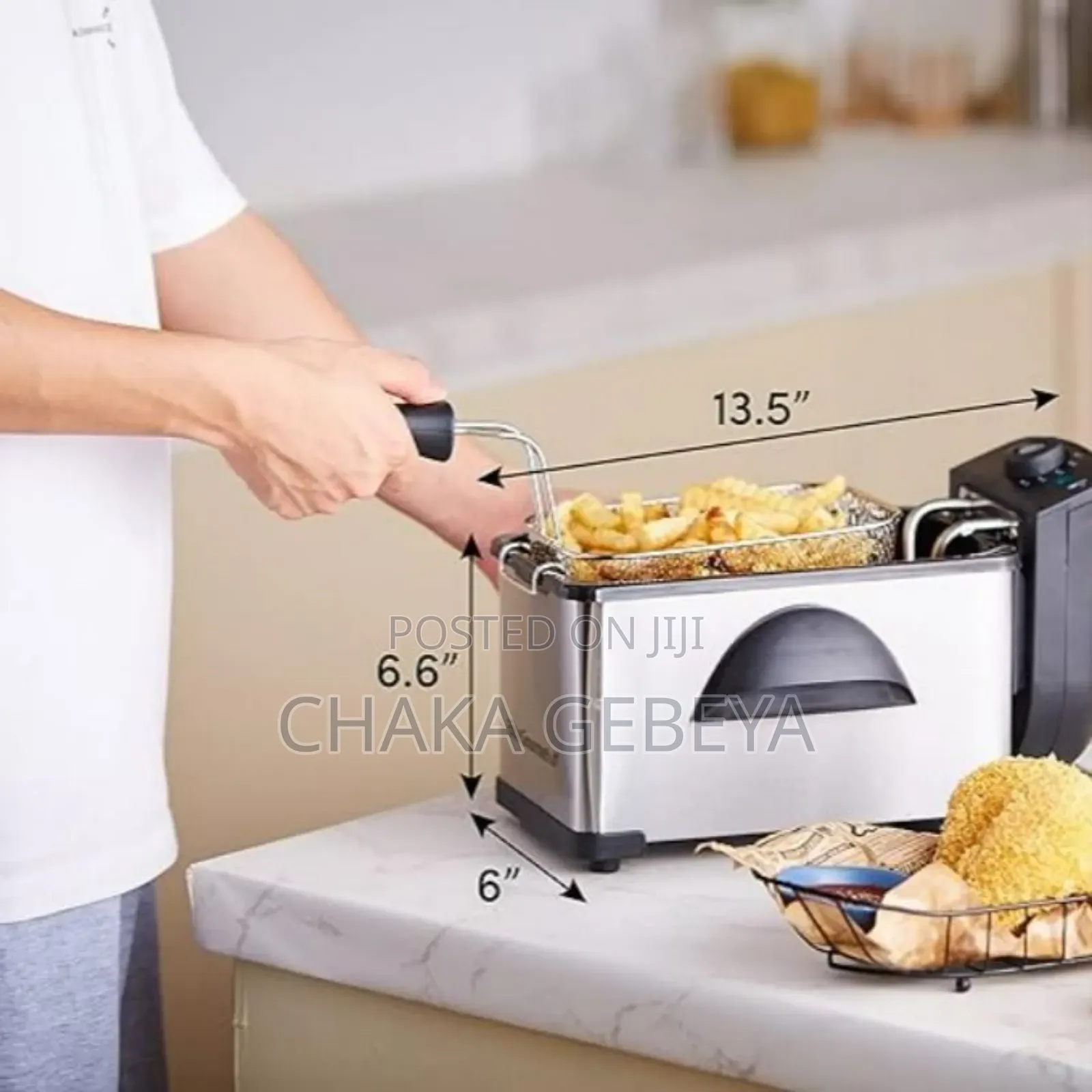 Electric Deep Fryer For Sambusa, Chips, Fish Chicken
