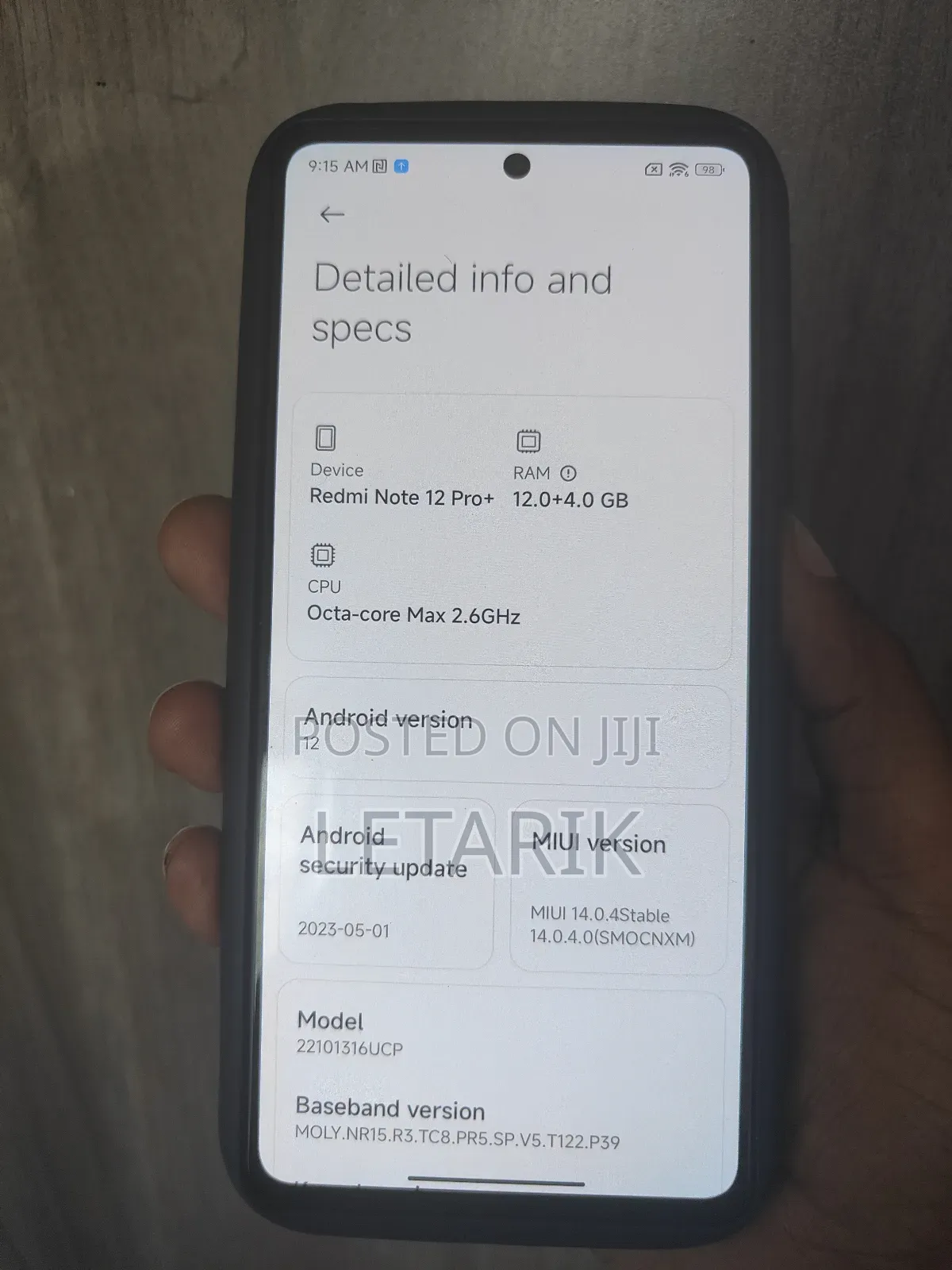 Xiaomi Redmi Note 12 Pro+ 5G 256 GB White