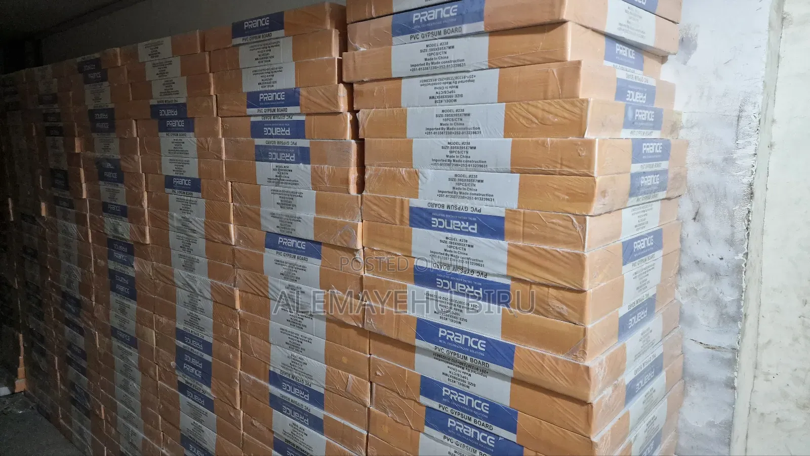 PVC Laminate Gypsum Bored 595*595 Mm With Accessories.Pattern 238