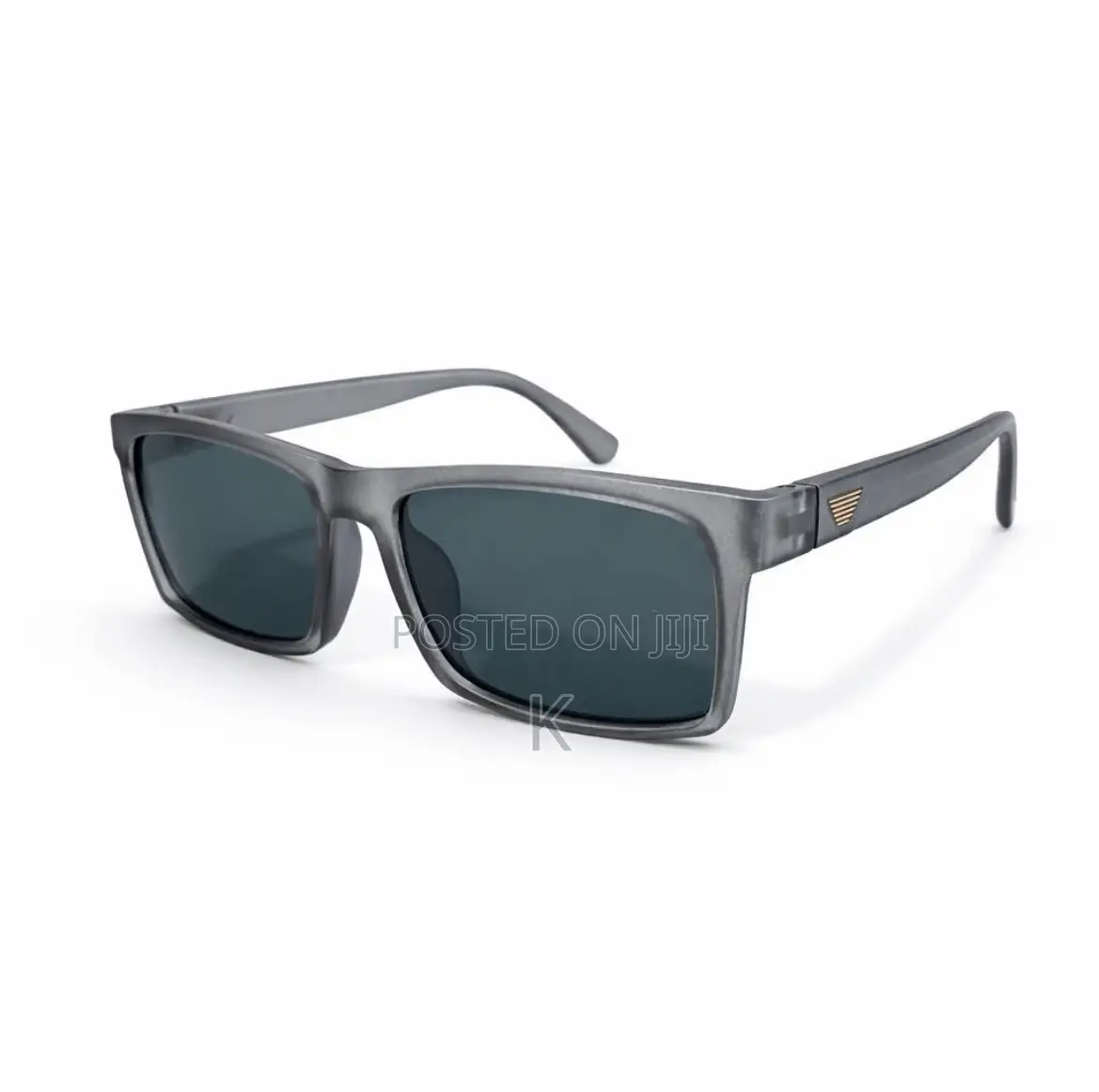 Matte Gray Rectangular Sunglasse