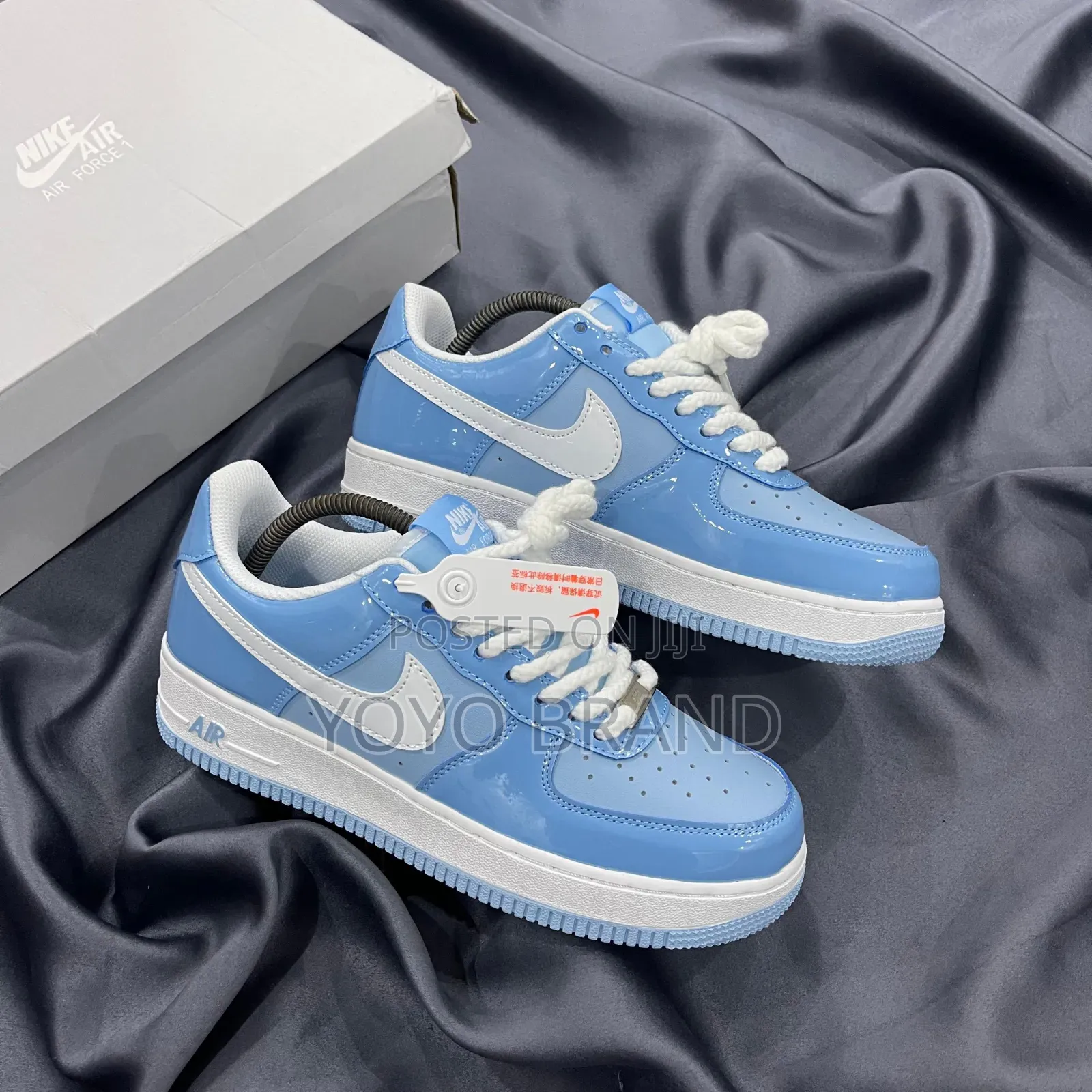 Nike Air Force 1 07'lv8 Blue Lather Fashion Sneaker