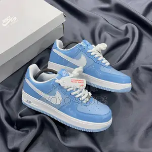 Nike Air Force 1 07'lv8 Blue Lather Fashion Sneaker