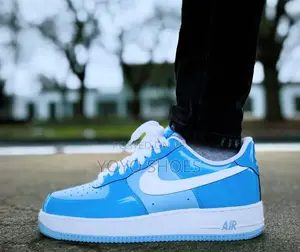 Nike Air Force 1 07'lv8 Blue Lather Fashion Sneaker