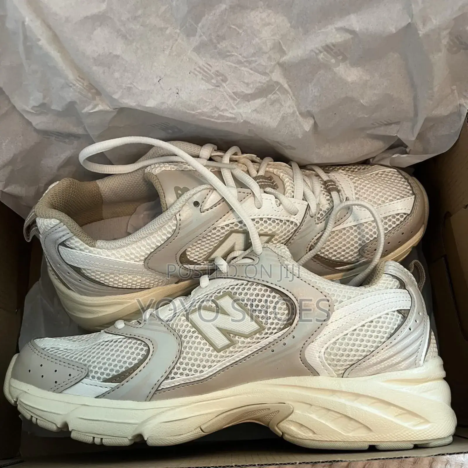 New Balance 530 Beige Angora Fashion Sneaker