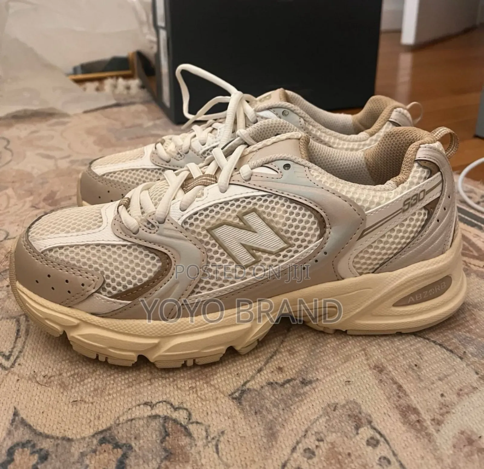 New Balance 530 Beige Angora Fashion Sneaker