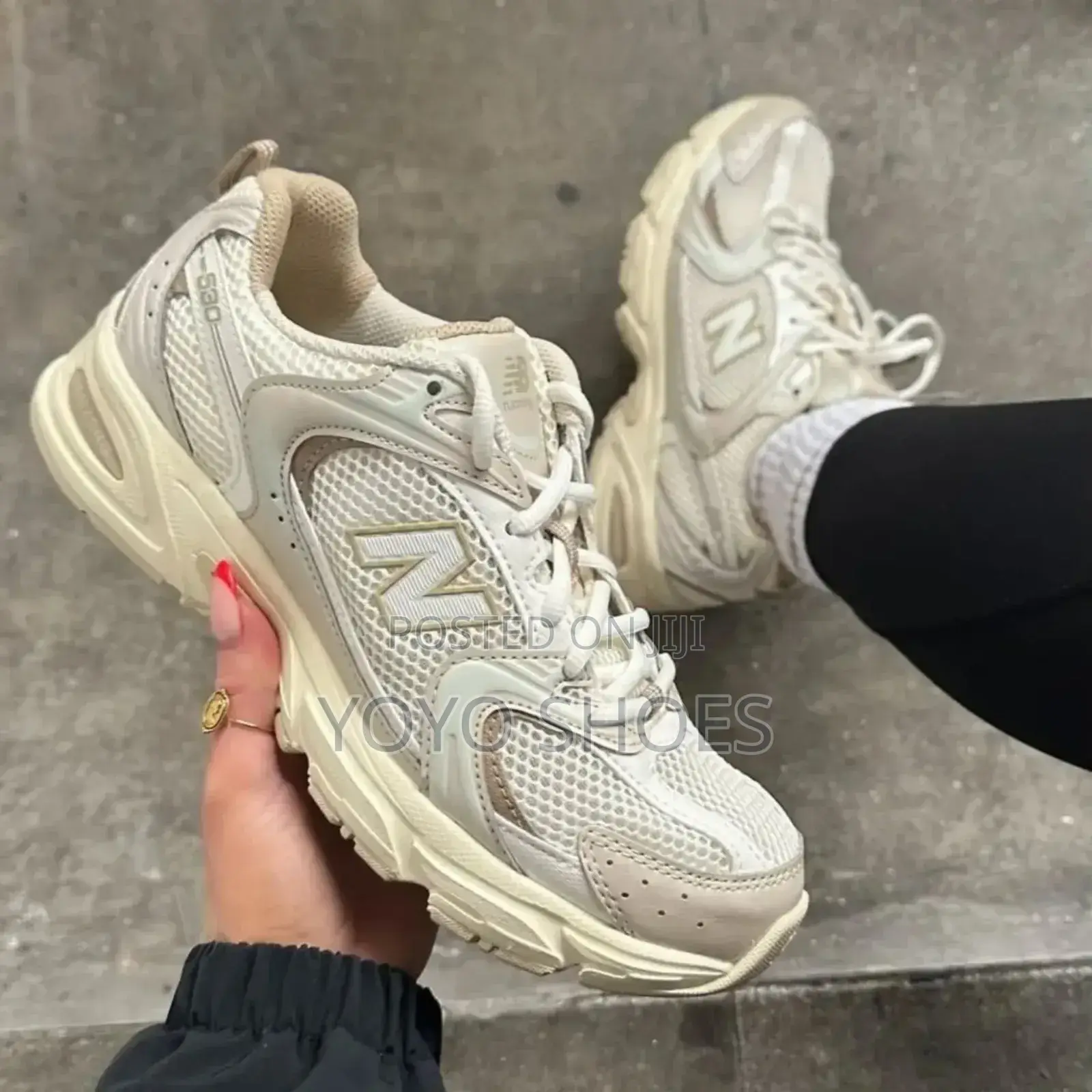 New Balance 530 Beige Angora Fashion Sneaker