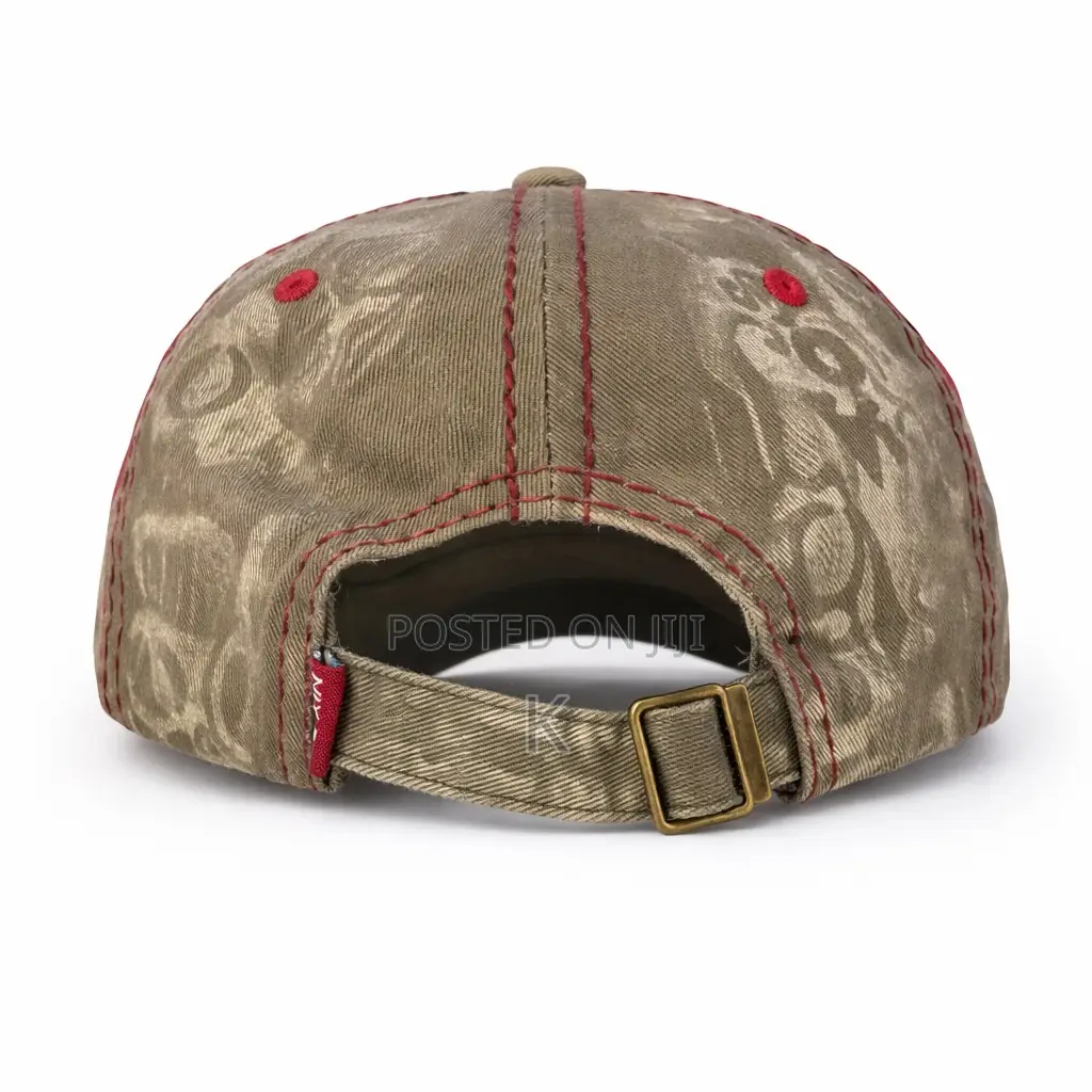 Vintage Embroidered Brown Baseball Cap