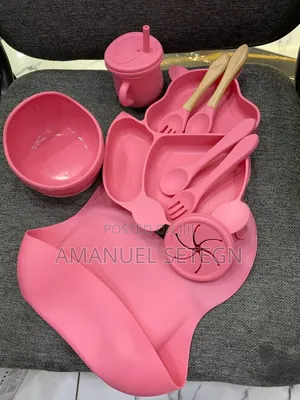 7in1 Silicon Baby Feeding Set