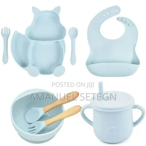 7in1 Silicon Baby Feeding Set