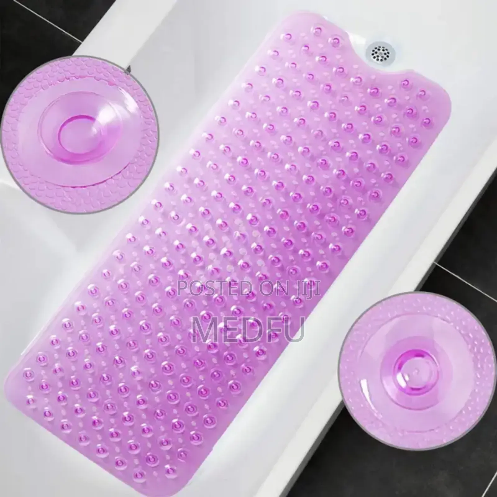 Silicone Anti Slip Bath Mat ⭕️ የሻዎር ቤት ምንጣፍ