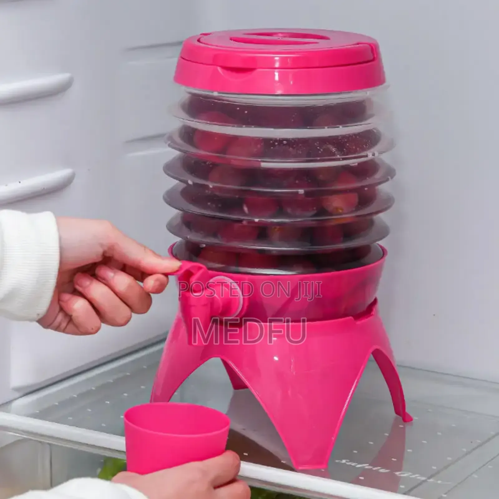 Collapsible Beverage Tub Dispenser ተጣጣፊ የመጠጥና የወሃ ማቅረቢያ ጃ