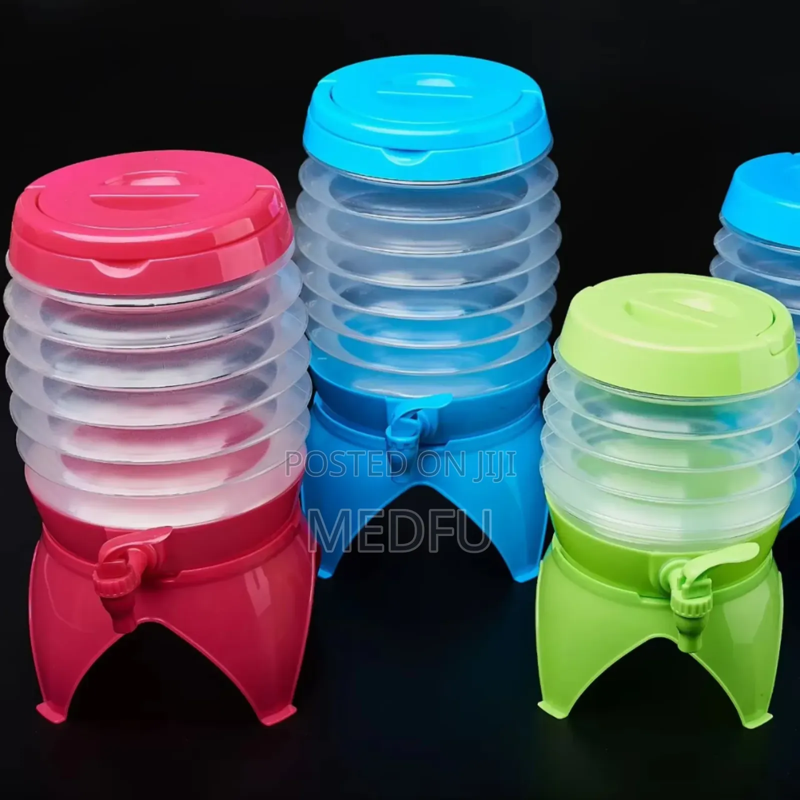 Collapsible Beverage Tub Dispenser ተጣጣፊ የመጠጥና የወሃ ማቅረቢያ ጃ