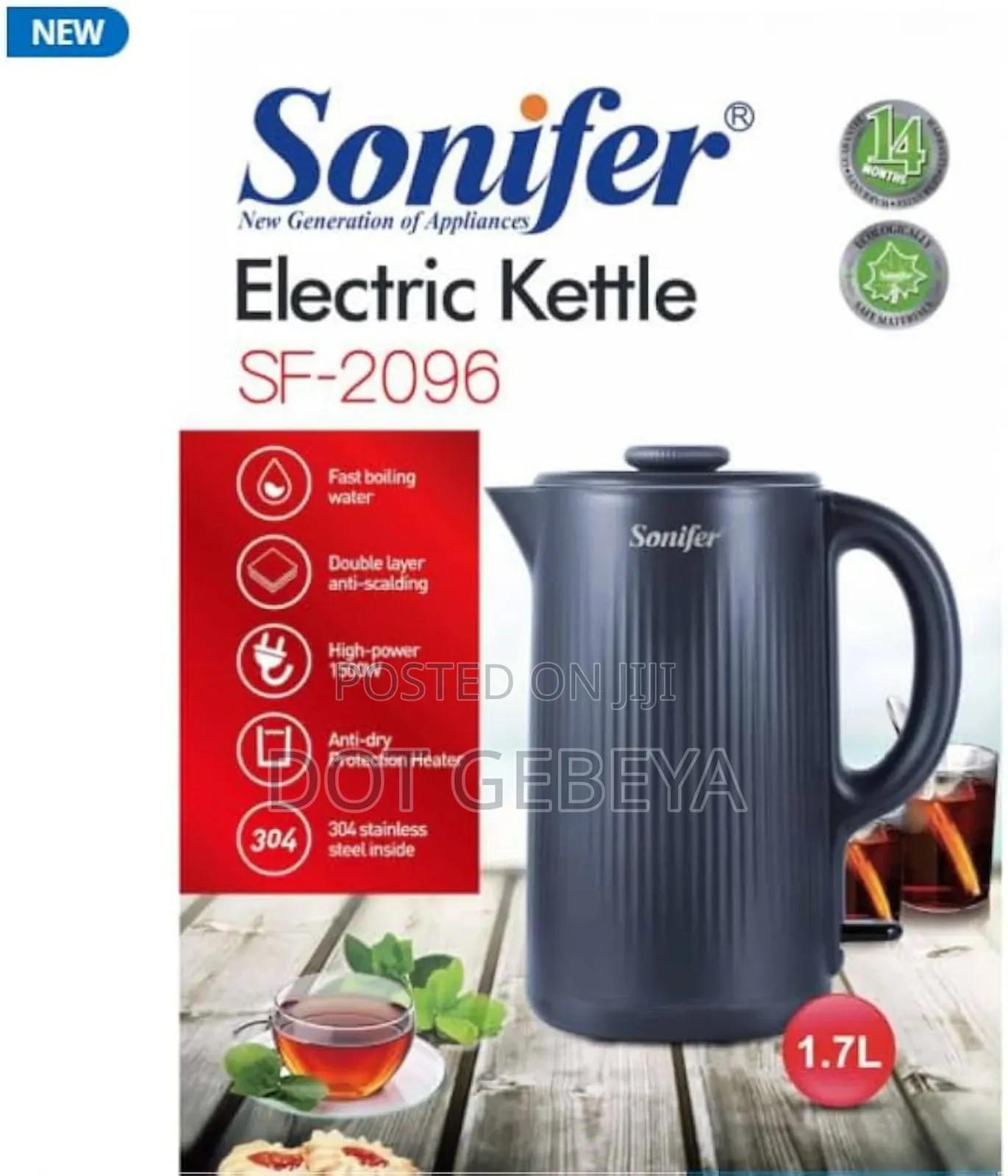 Sonifer Sf-2155 Electric Kettle.