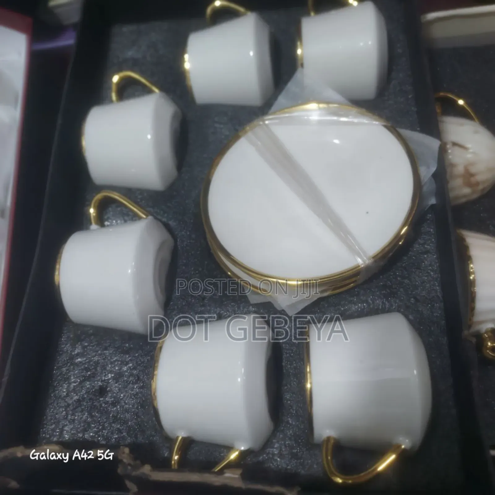 Vintage-style White Ceramic Coffee Cup