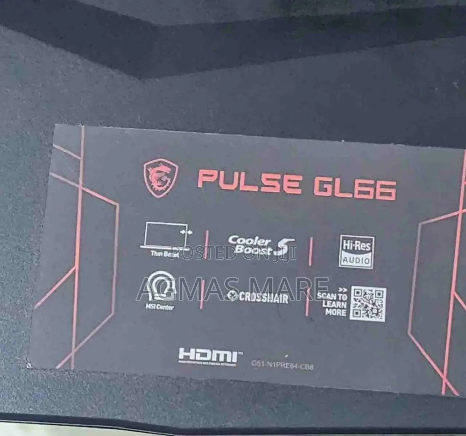 New Laptop MSI Pulse GL66 16GB Intel Core I7 SSD 512GB